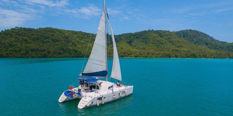 racha and coral island tour, coral island tour, tour from phuket, luxury catamaran, racha, island