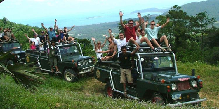 koh samui jungle safari, 4wd jeep tour