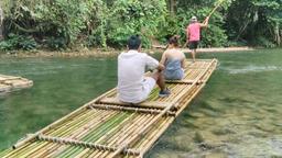 bamboo rafting, atv riding and zip line tour, tour from phuket