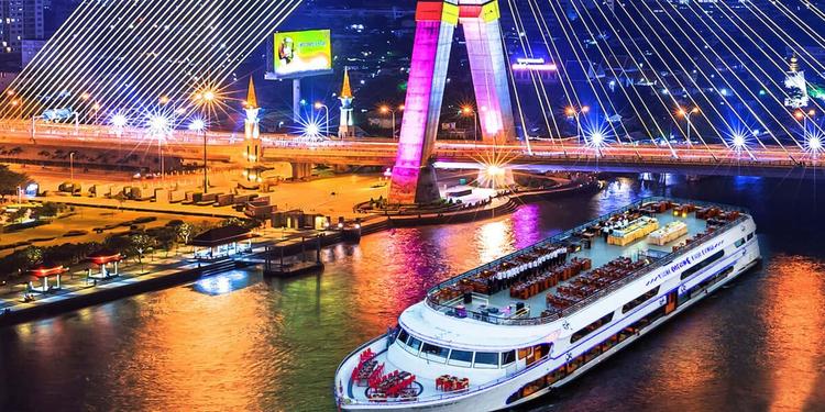 white orchid river cruise, luxury dinner cruise bangkok