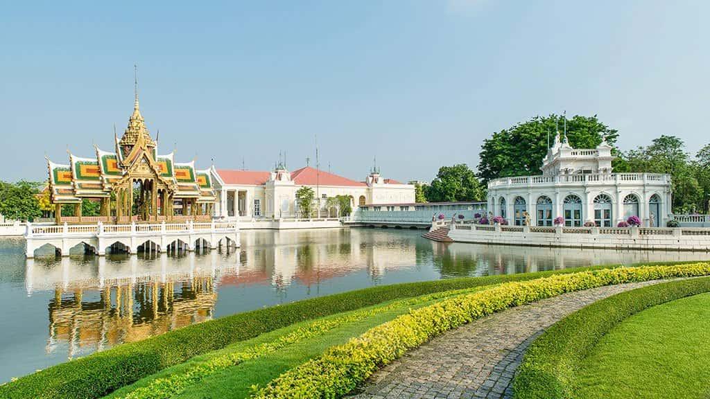 ayutthaya, ancient temples, bang pa in royal palace