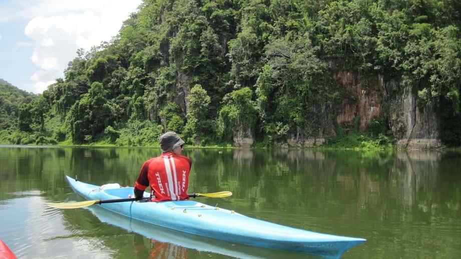 kayaking, sup, sri lanna lake, chiang mai, full day kayaking