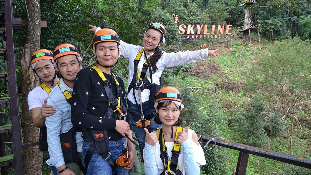 skyline adventure, zipline experience, chiang mai